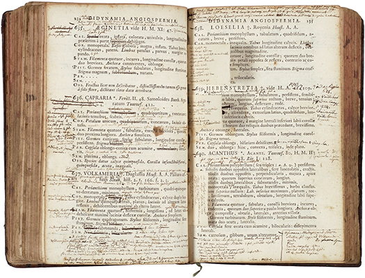 >Michel Adanson's annotated copy of Genera Plantarum